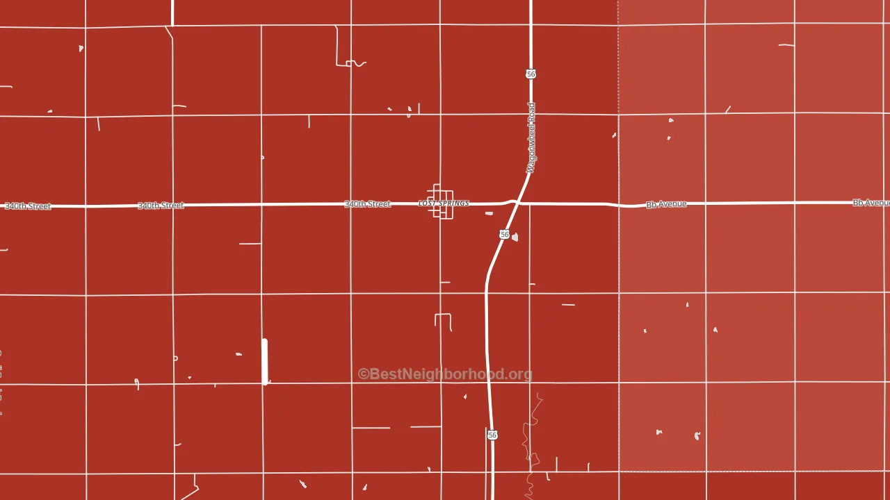 66859, KS block-group political-lean map