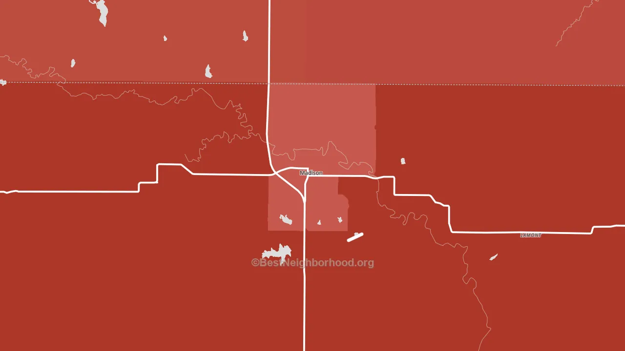 66860, KS block-group political-lean map