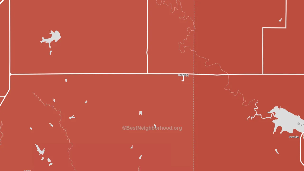 66868, KS block-group political-lean map