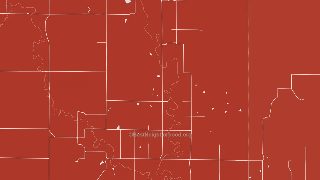 66870, KS block-group political-lean map