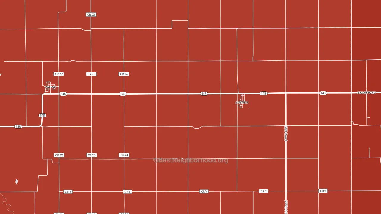 66930, KS block-group political-lean map