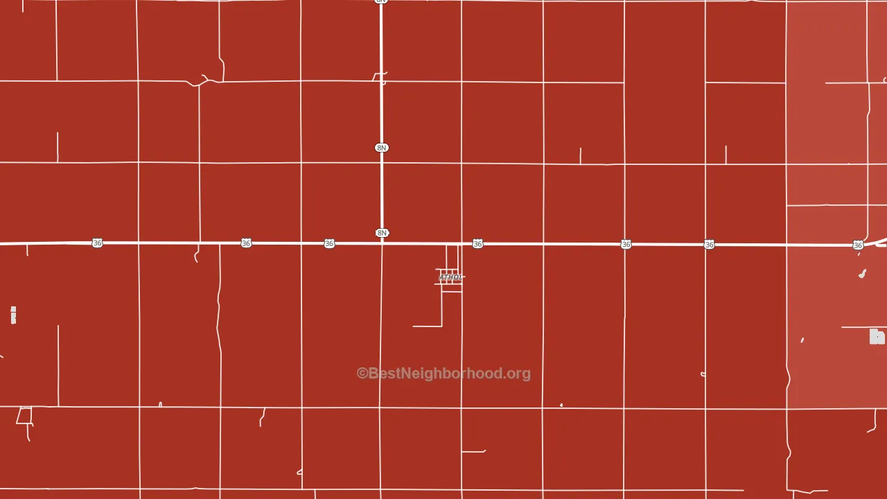 66932, KS block-group political-lean map