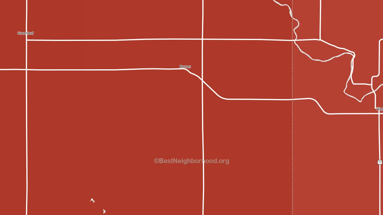 66933, KS block-group political-lean map
