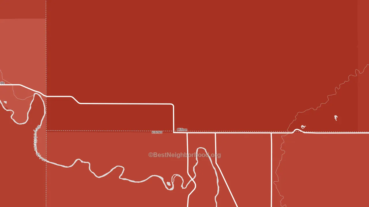 66937, KS block-group political-lean map