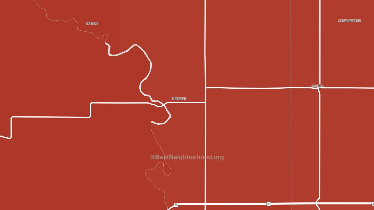 66945, KS block-group political-lean map