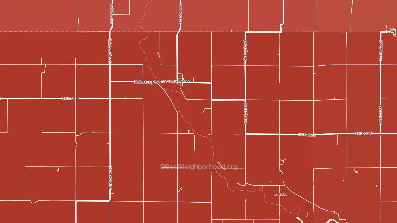 66946, KS block-group political-lean map