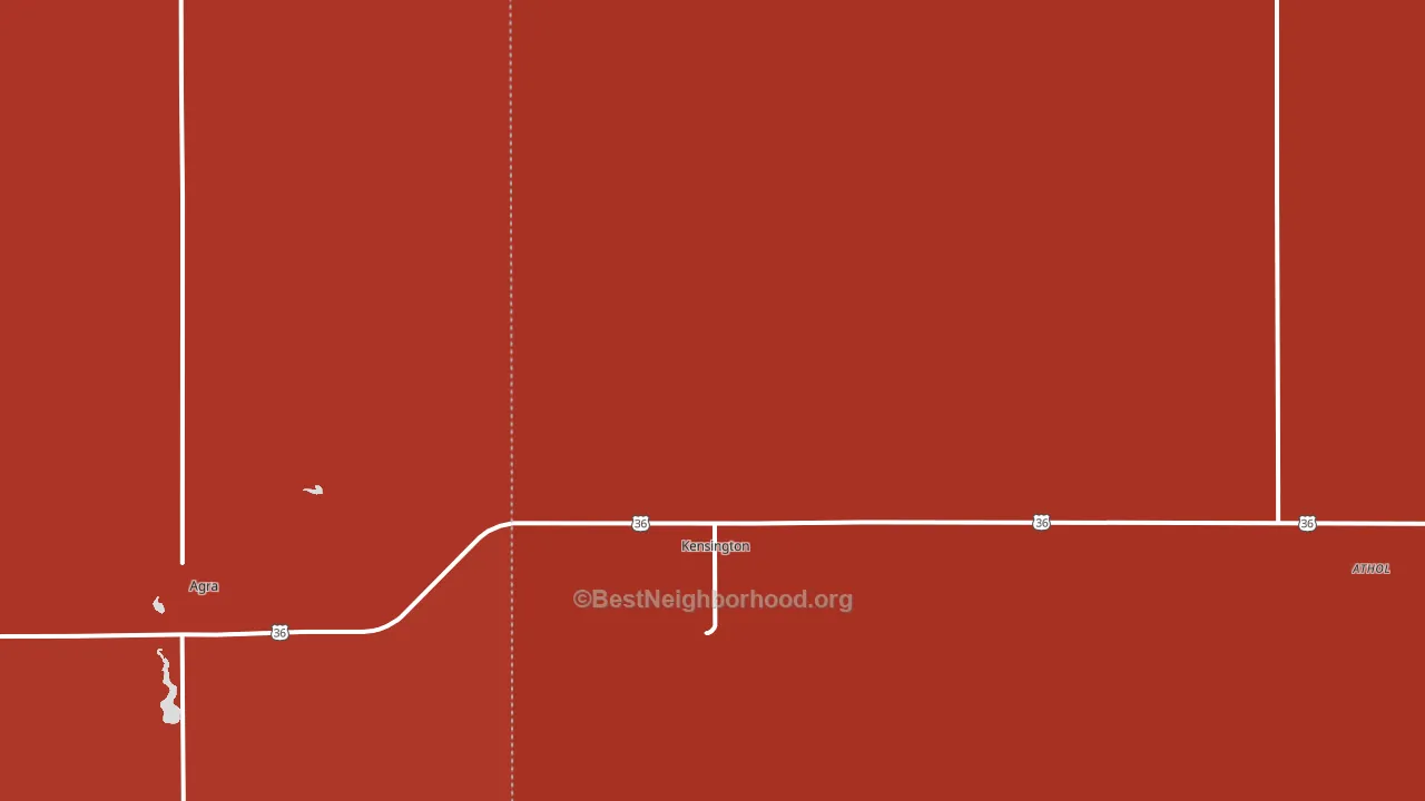 66951, KS block-group political-lean map