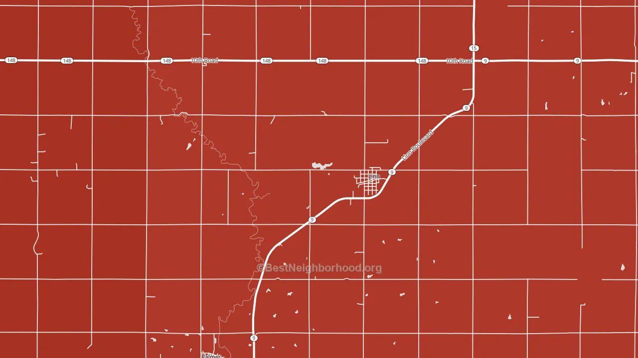 66953, KS block-group political-lean map