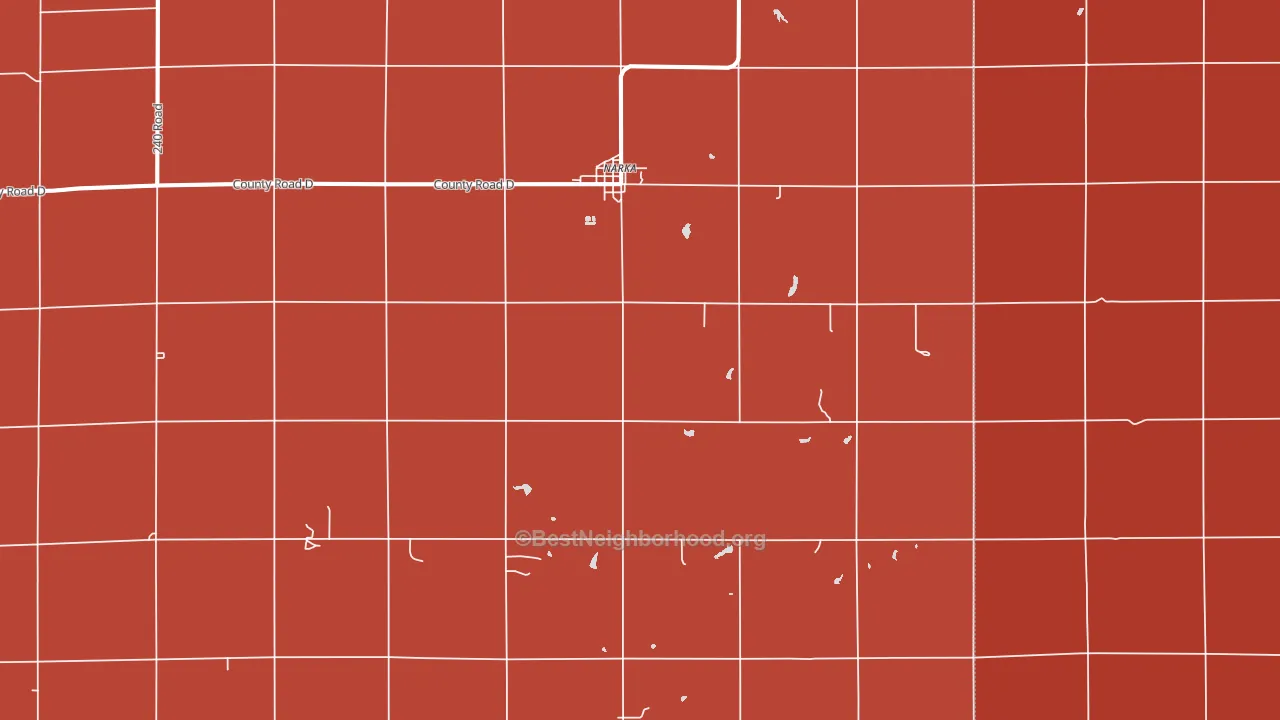 66960, KS block-group political-lean map