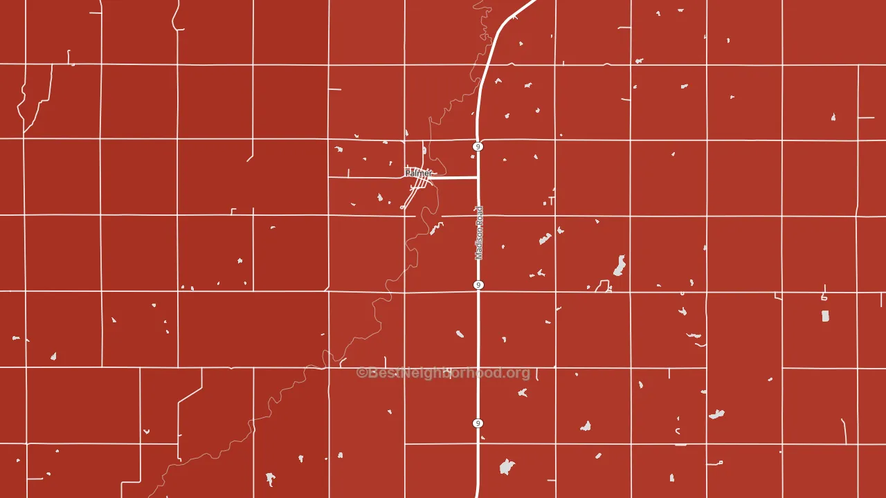 66962, KS block-group political-lean map