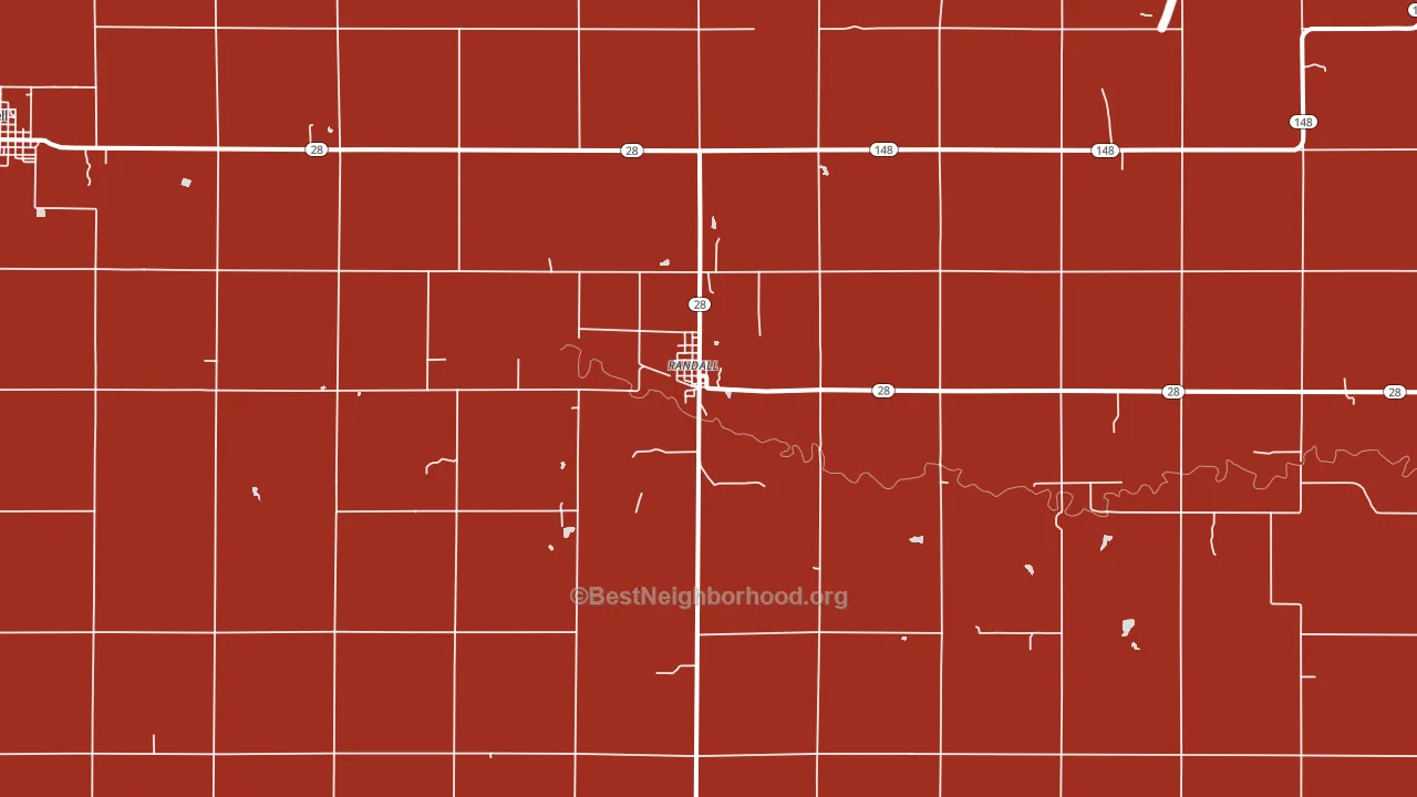 66963, KS block-group political-lean map