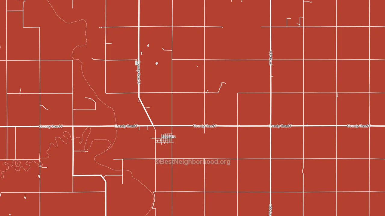 66964, KS block-group political-lean map