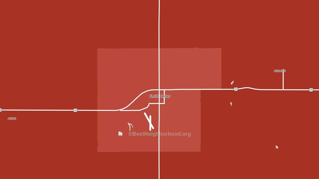 66967, KS block-group political-lean map