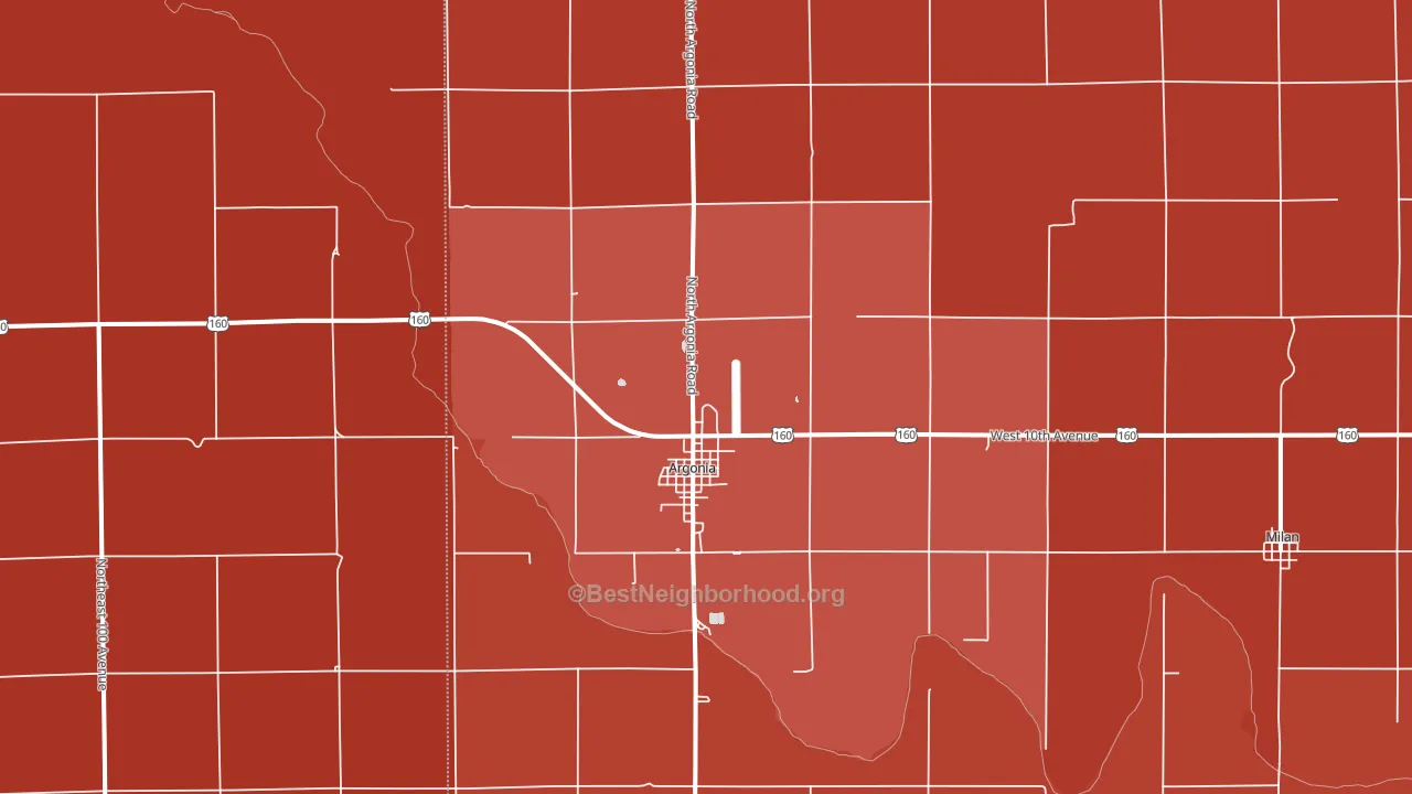67004, KS block-group political-lean map