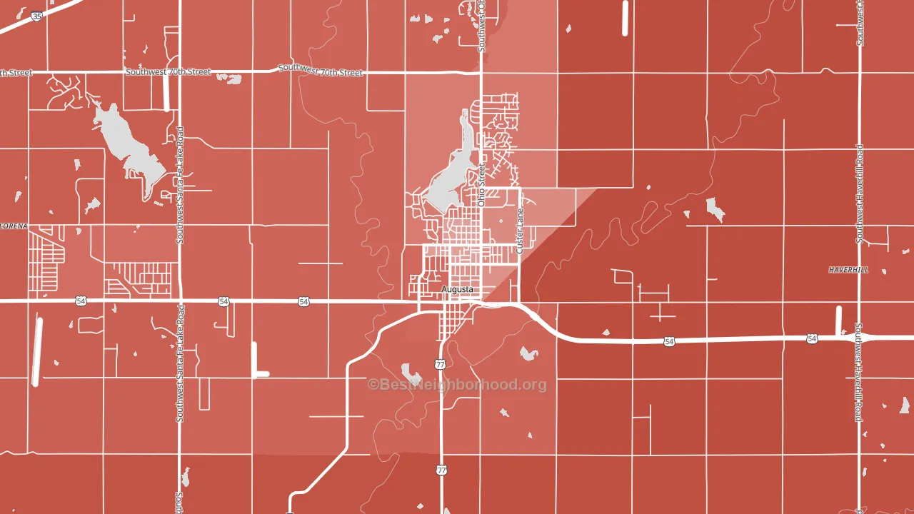 67010, KS block-group political-lean map