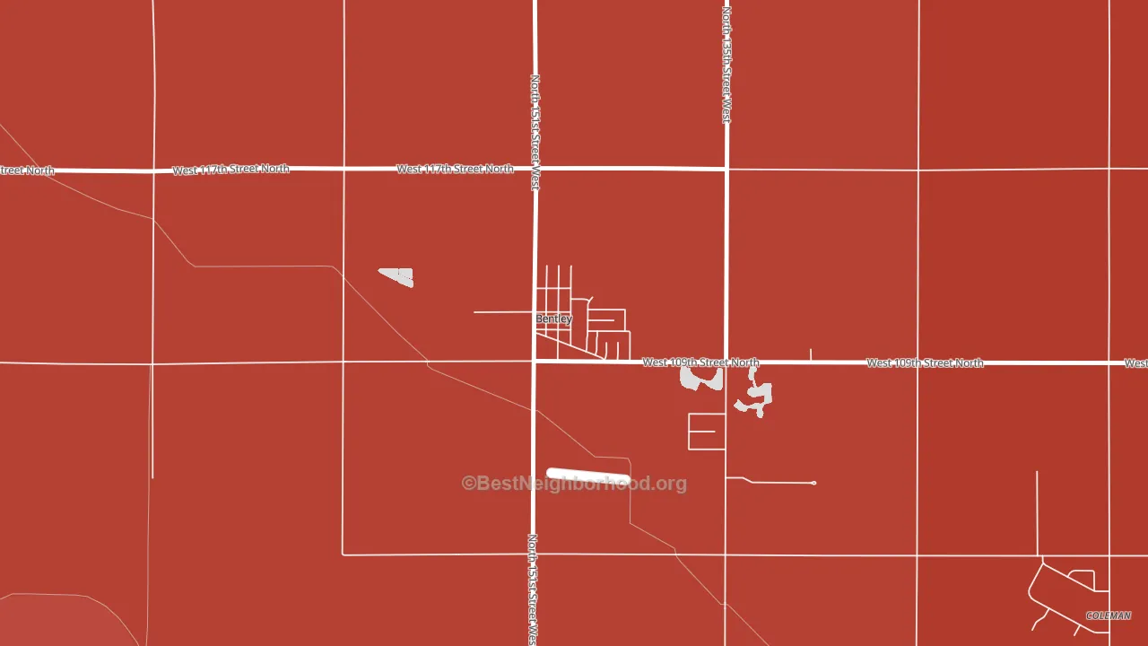 67016, KS block-group political-lean map