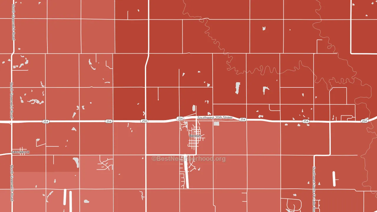 67017, KS block-group political-lean map