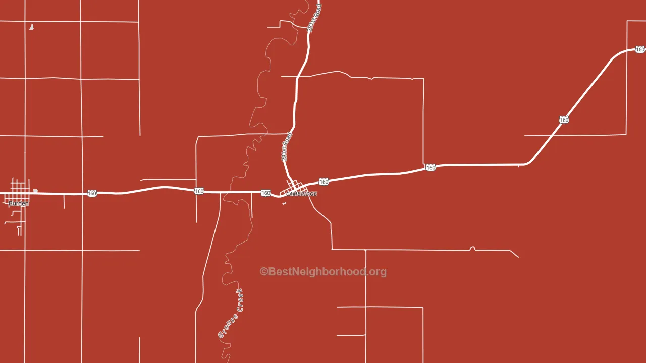 67023, KS block-group political-lean map