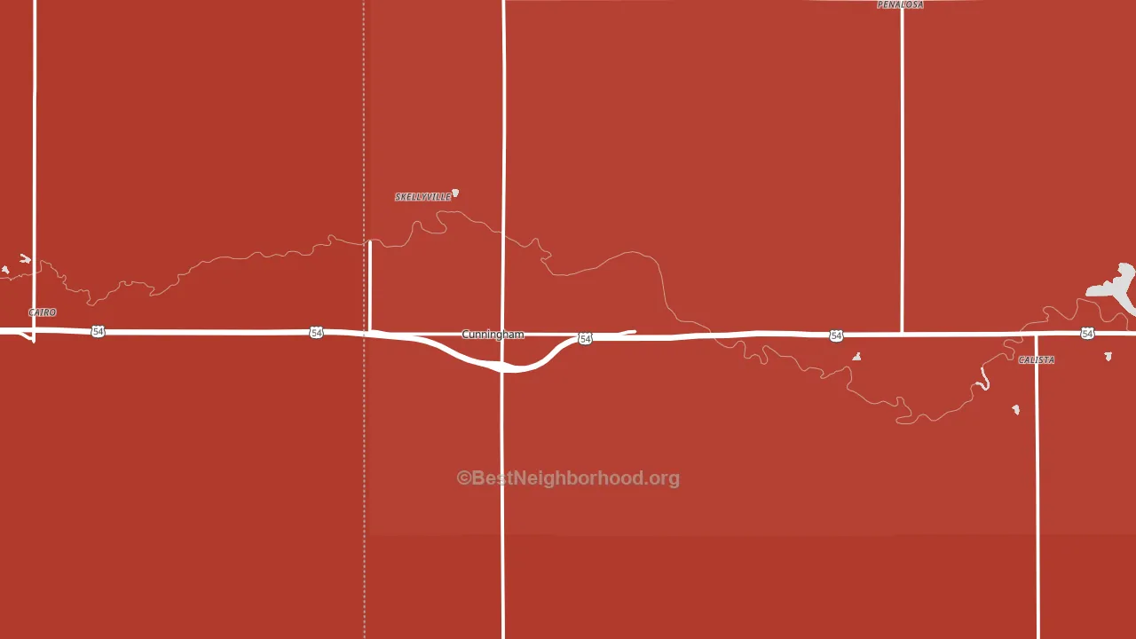 67035, KS block-group political-lean map