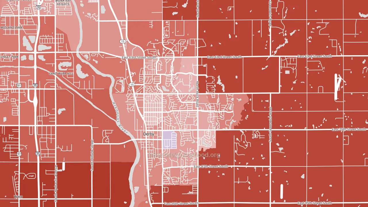 67037, KS block-group political-lean map