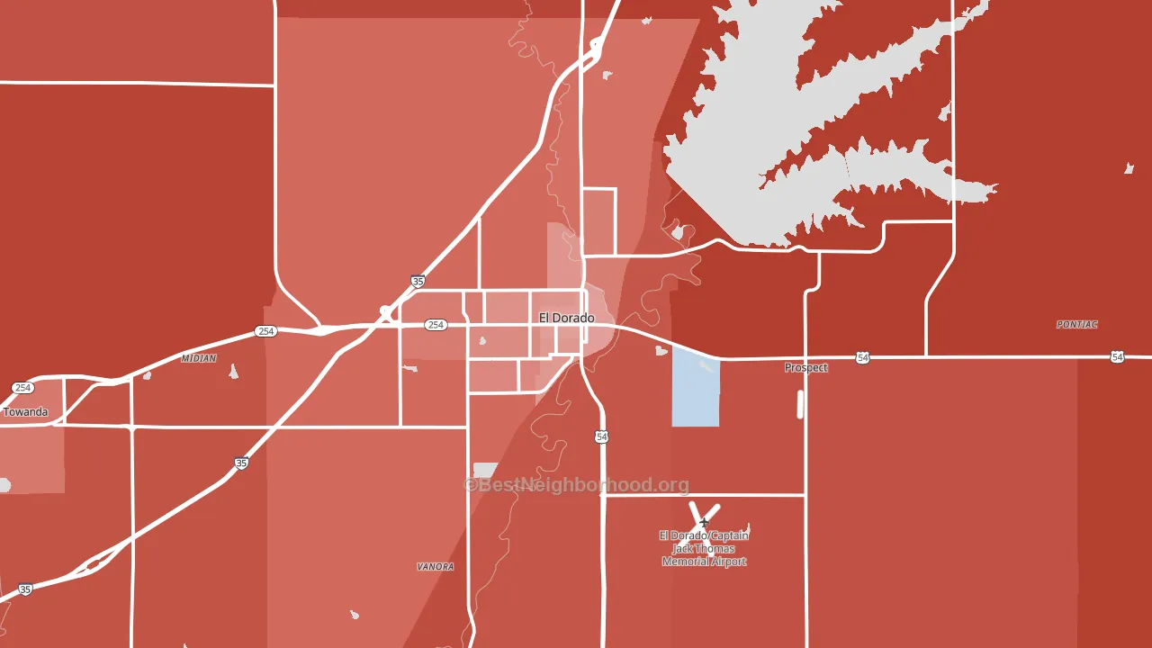 67042, KS block-group political-lean map