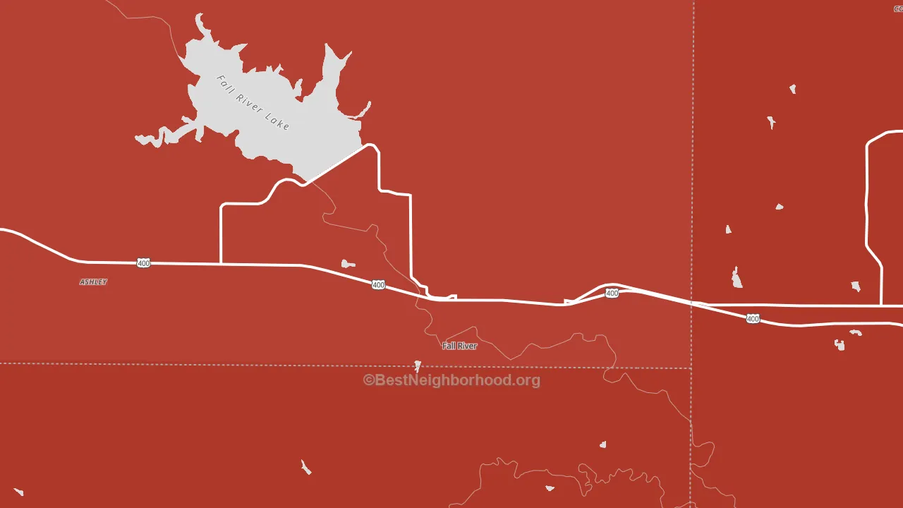67047, KS block-group political-lean map