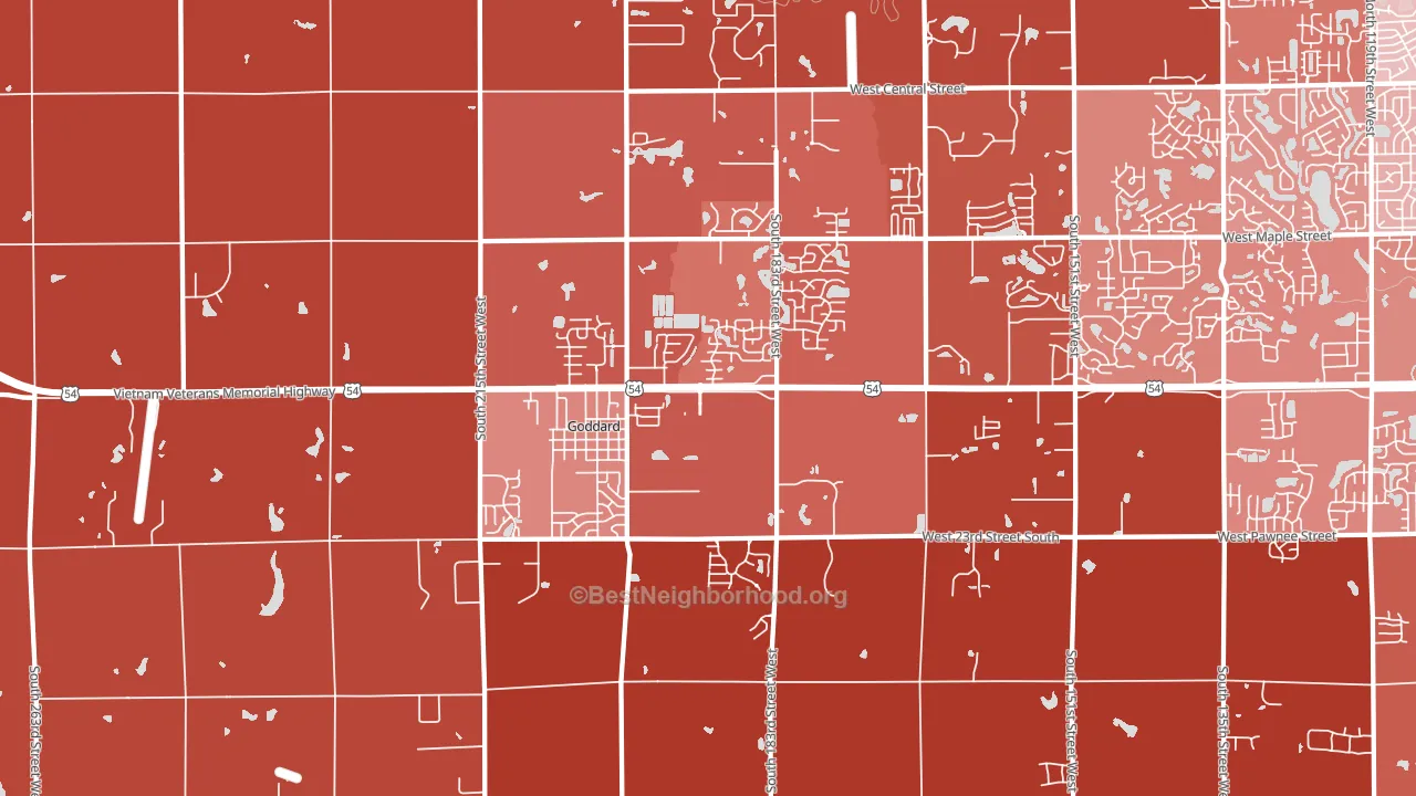 67052, KS block-group political-lean map