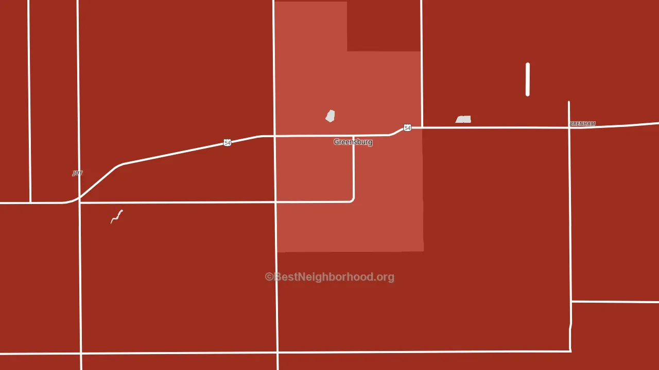 67054, KS block-group political-lean map