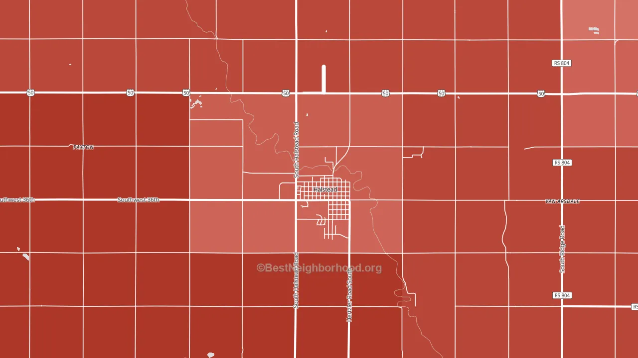 67056, KS block-group political-lean map