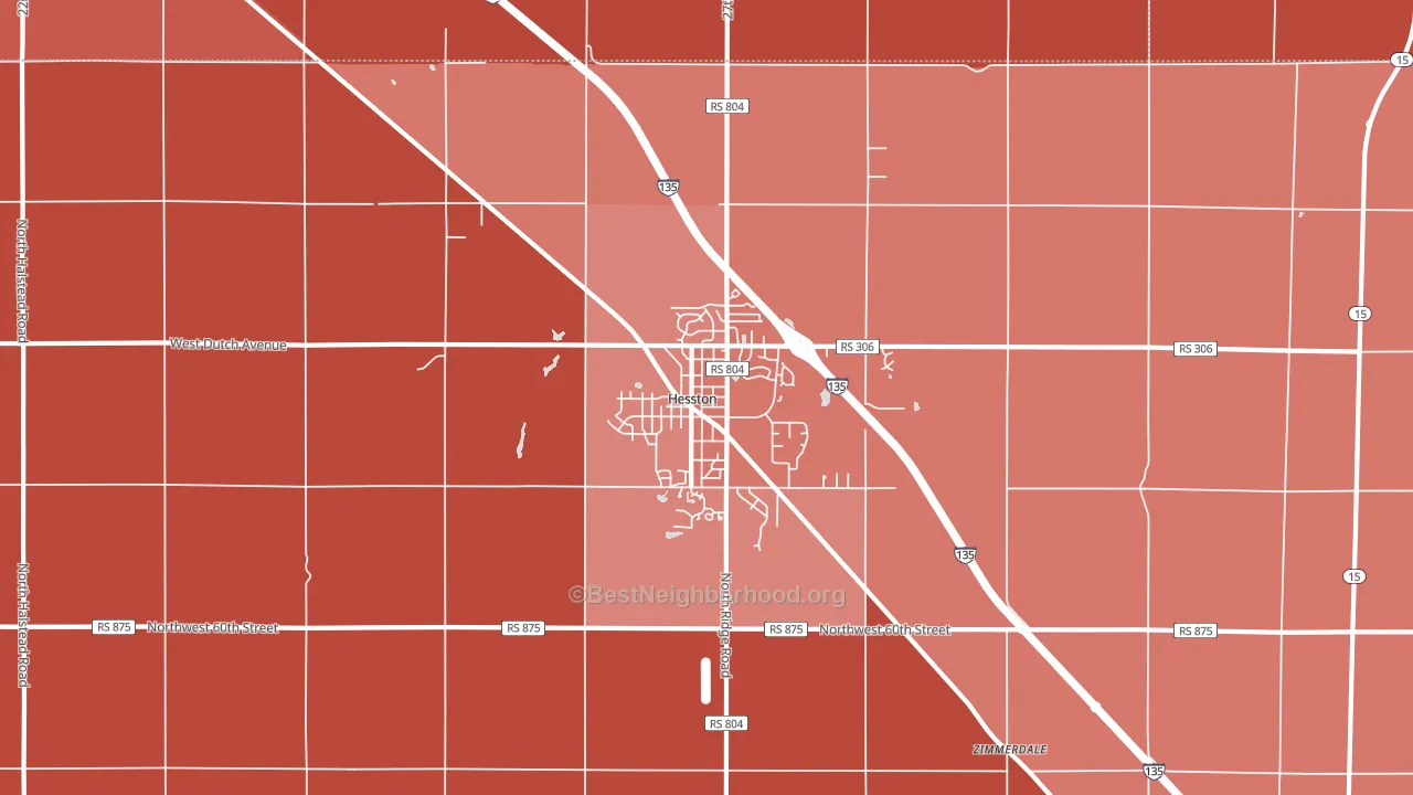 67062, KS block-group political-lean map