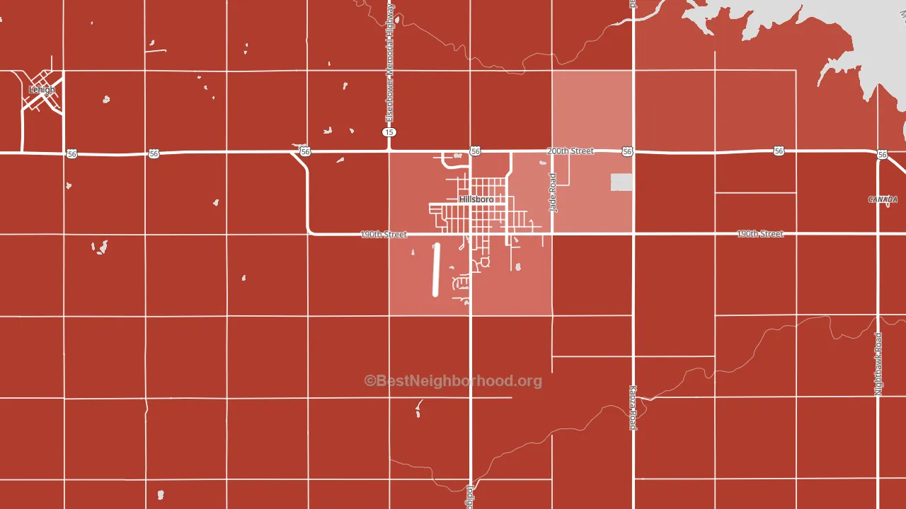 67063, KS block-group political-lean map