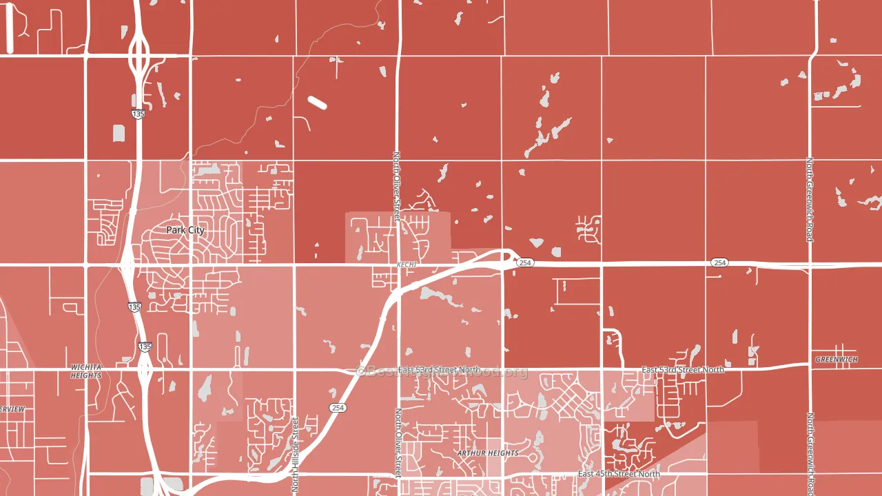 67067, KS block-group political-lean map