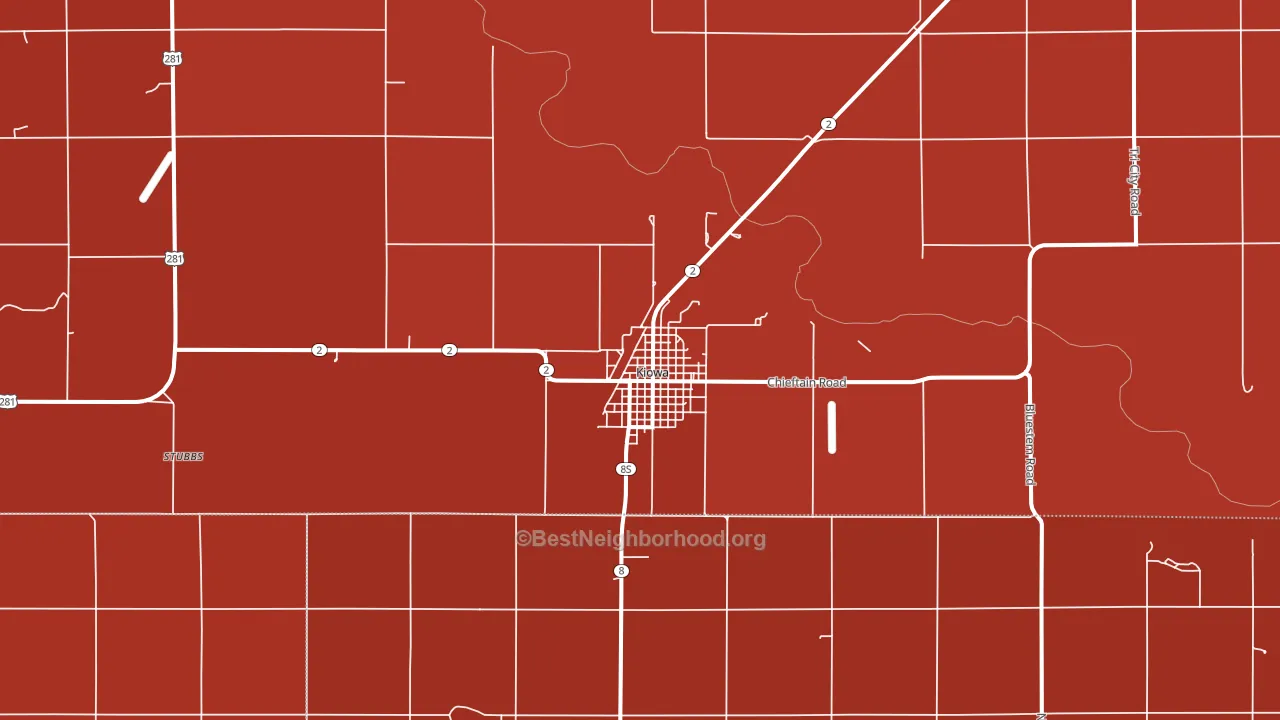 67070, KS block-group political-lean map