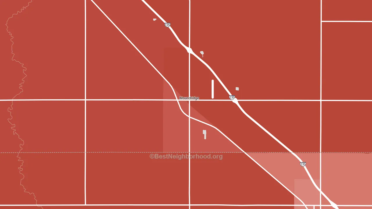 67107, KS block-group political-lean map