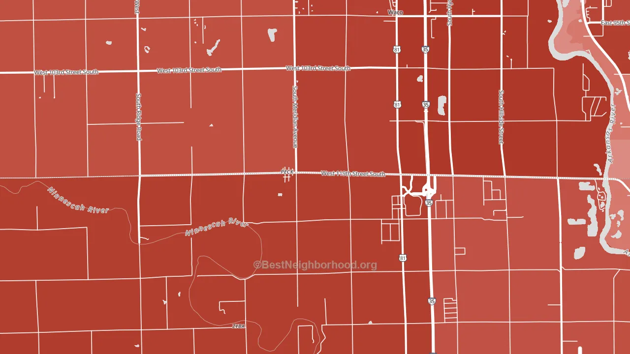 67120, KS block-group political-lean map