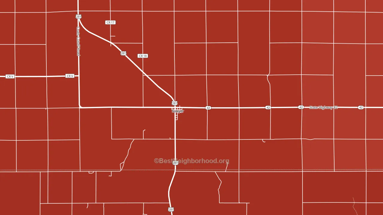 67134, KS block-group political-lean map