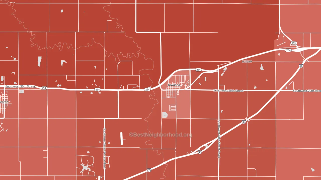 67144, KS block-group political-lean map