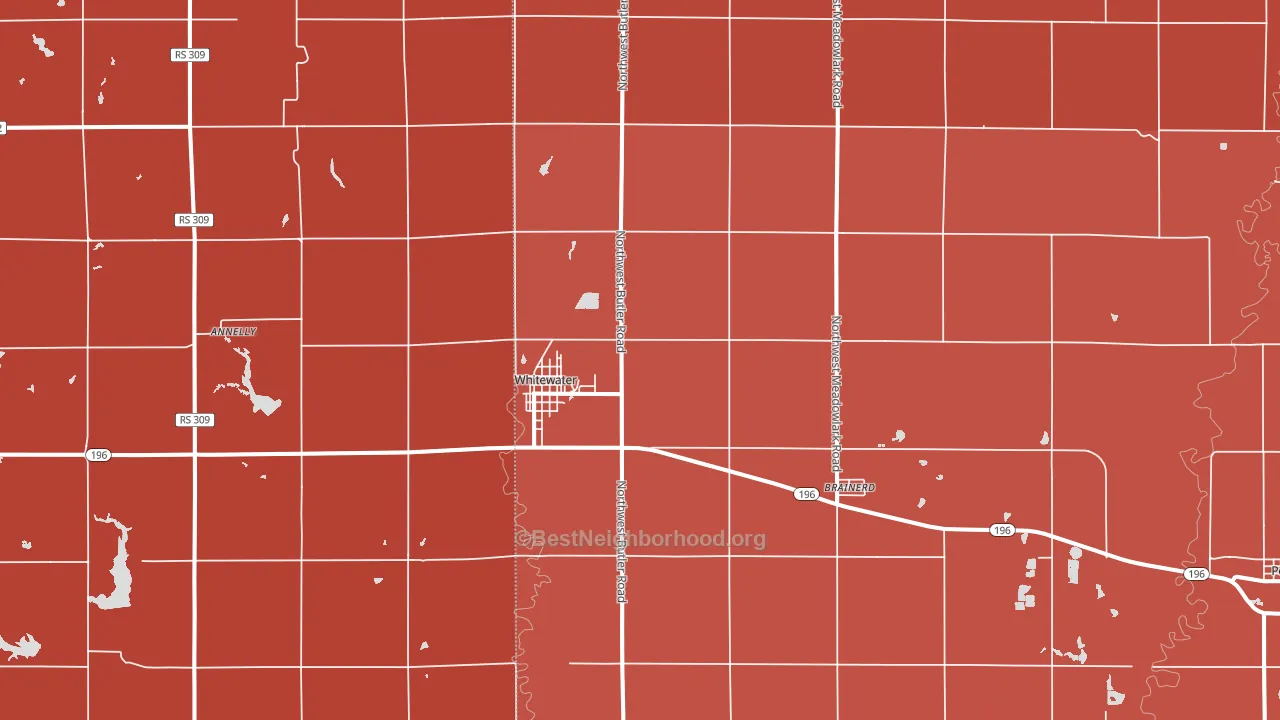 67154, KS block-group political-lean map