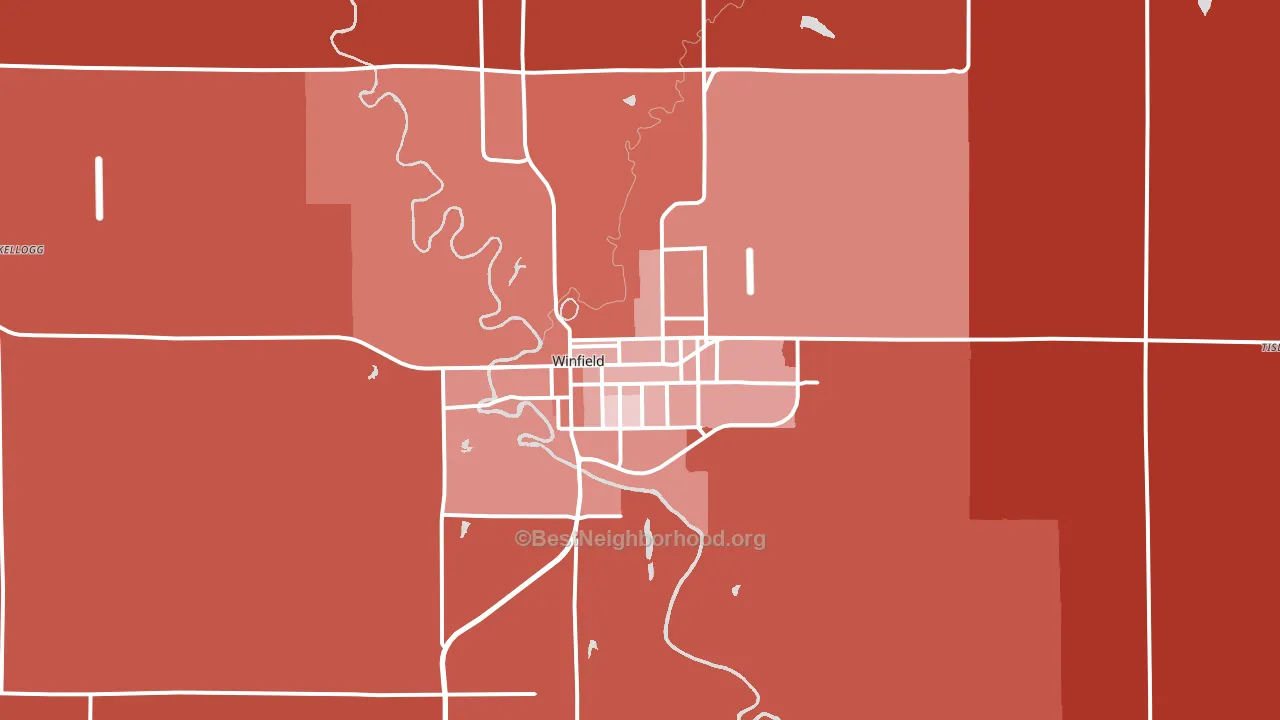 67156, KS block-group political-lean map