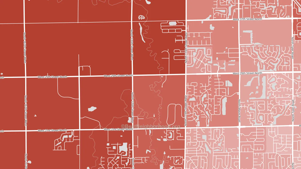 67223, KS block-group political-lean map