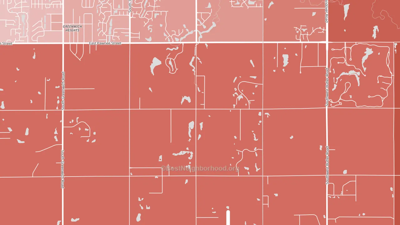 67232, KS block-group political-lean map