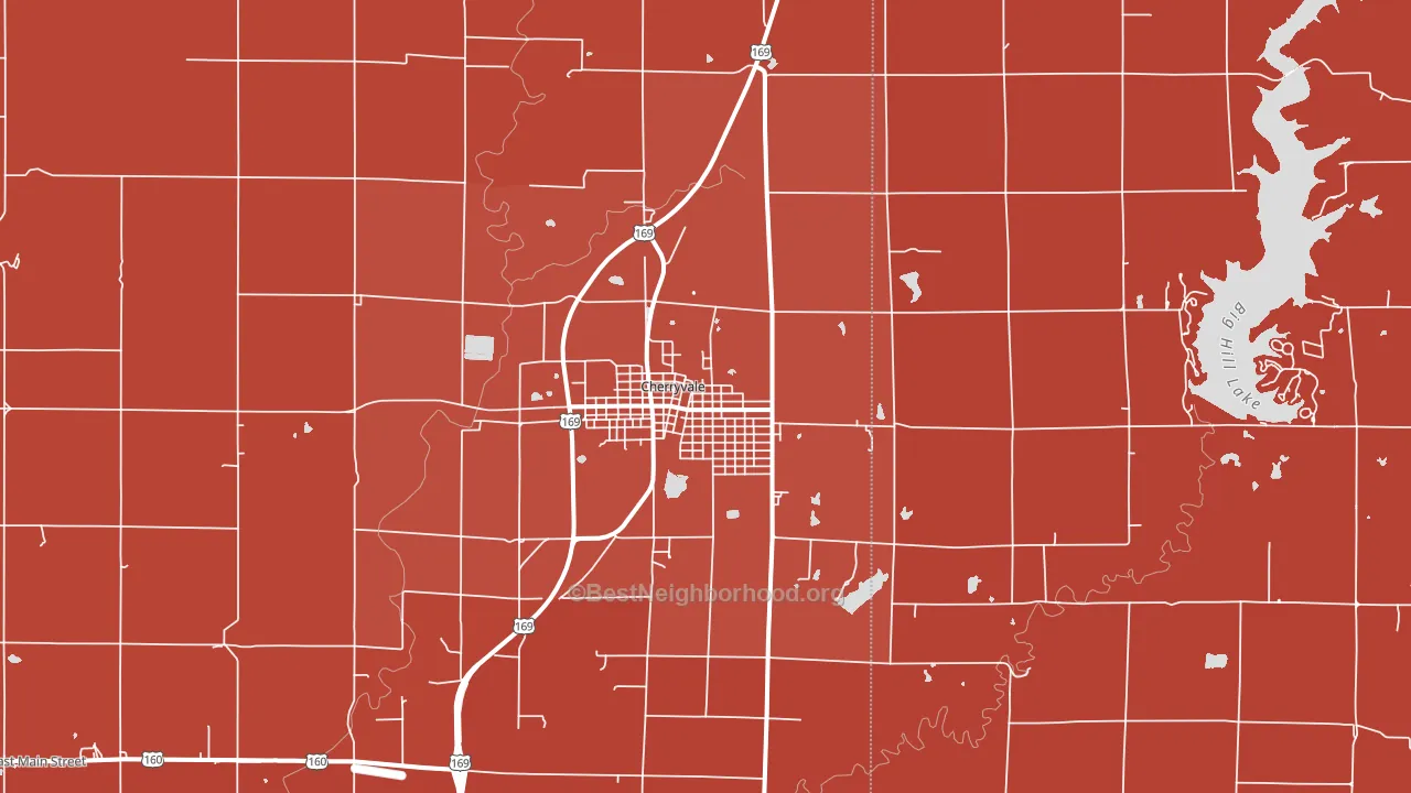 67335, KS block-group political-lean map