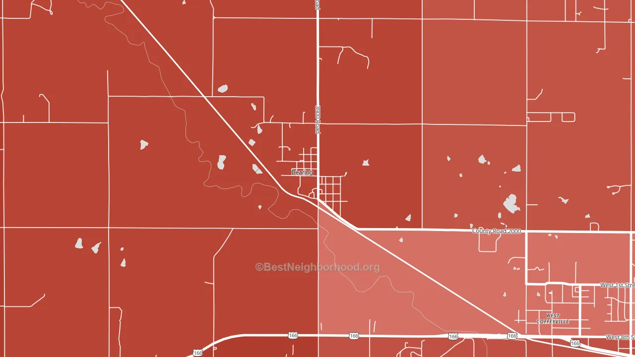 67340, KS block-group political-lean map