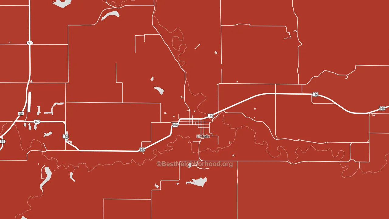67345, KS block-group political-lean map
