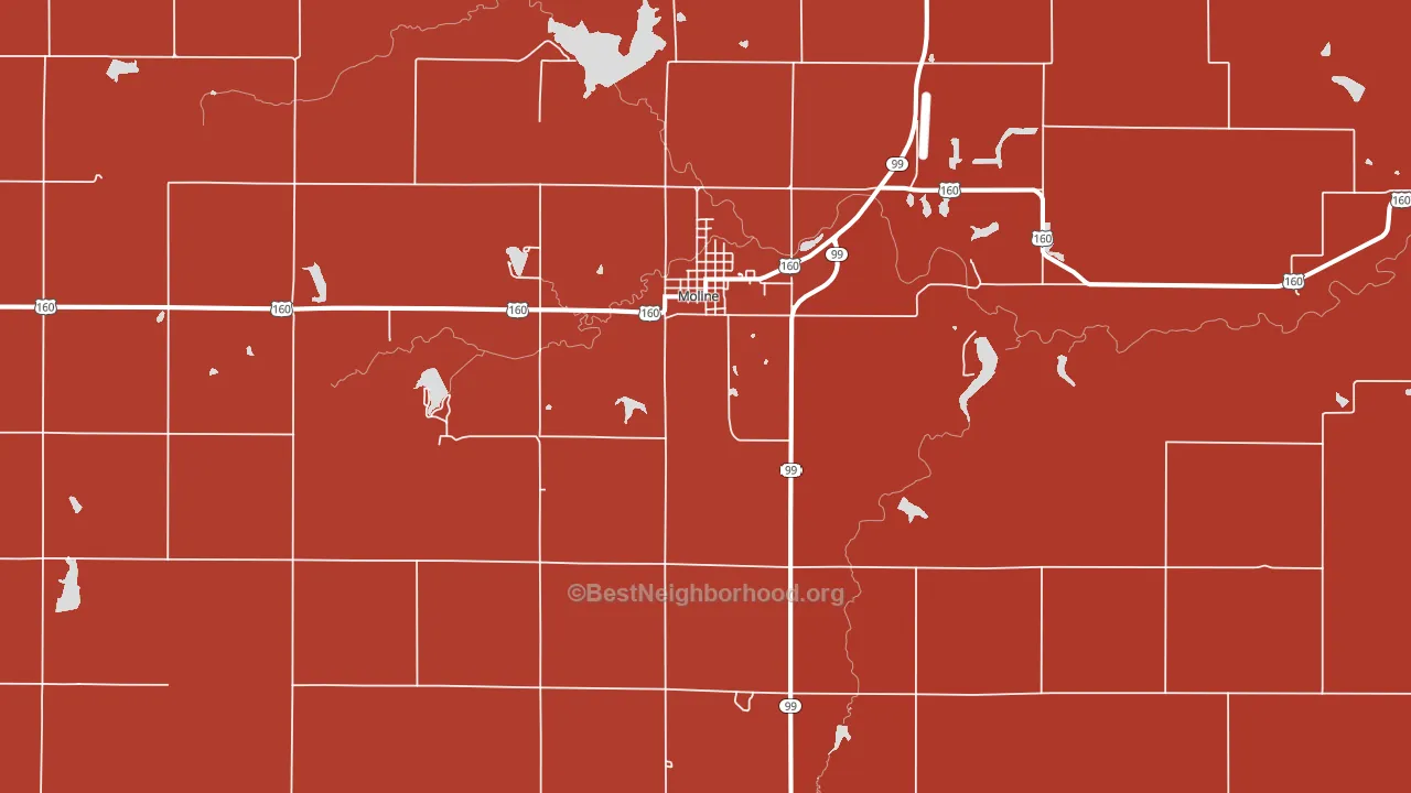 67353, KS block-group political-lean map