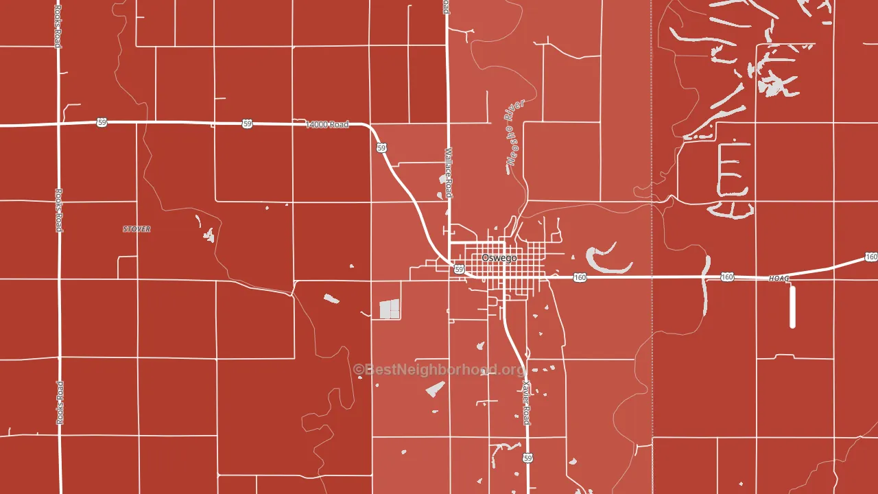 67356, KS block-group political-lean map