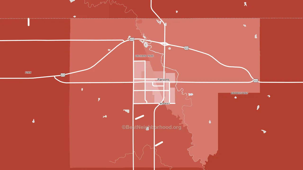 67357, KS block-group political-lean map