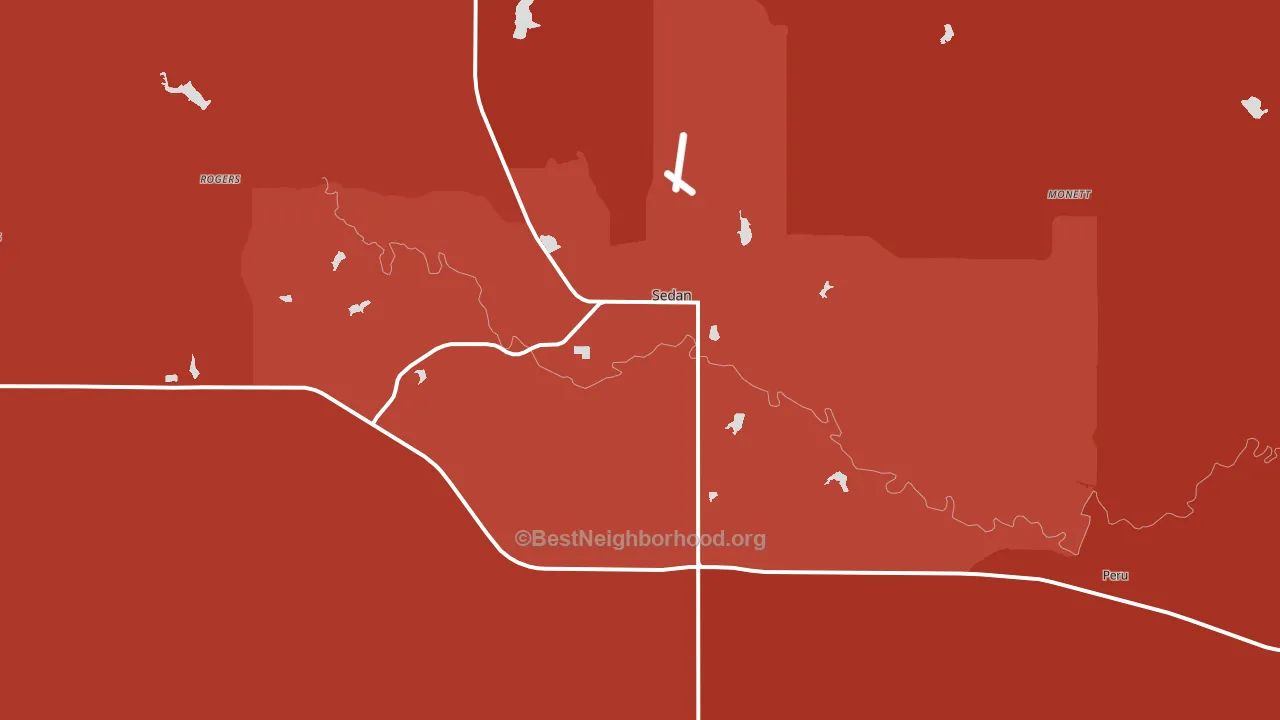 67361, KS block-group political-lean map
