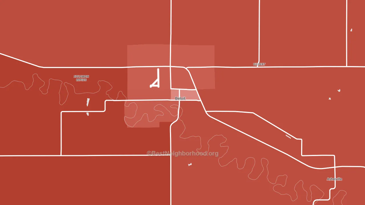 67420, KS block-group political-lean map