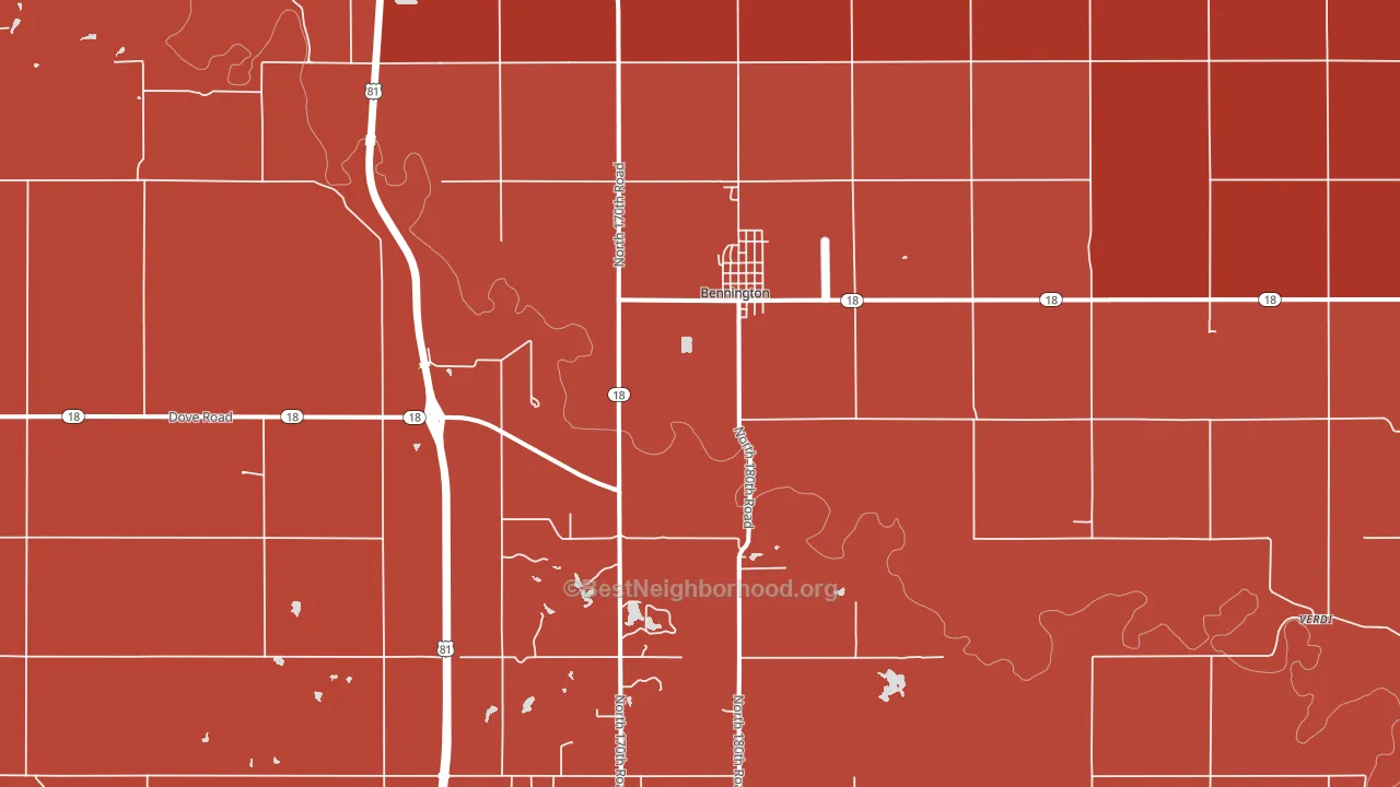 67422, KS block-group political-lean map